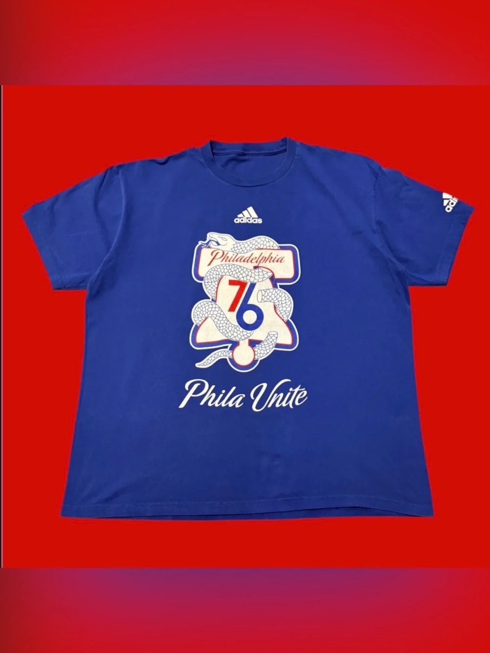 Adidas NBA 2022 Philadelphia 76ers Phila Unite Playoff Tee